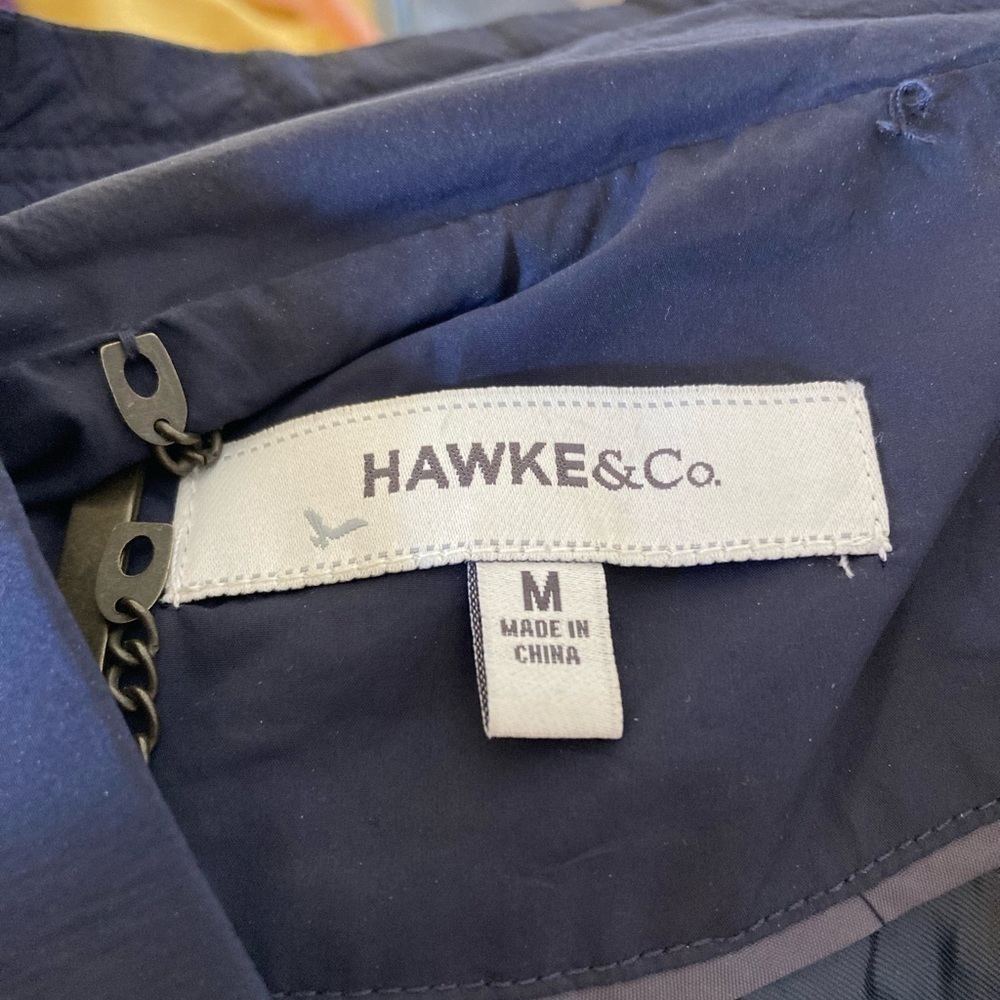 𝅺hawke & Co Solid Navy Blue Lightweight/Zip Front / Windbreaker Jacket . M - Picture 8 of 12